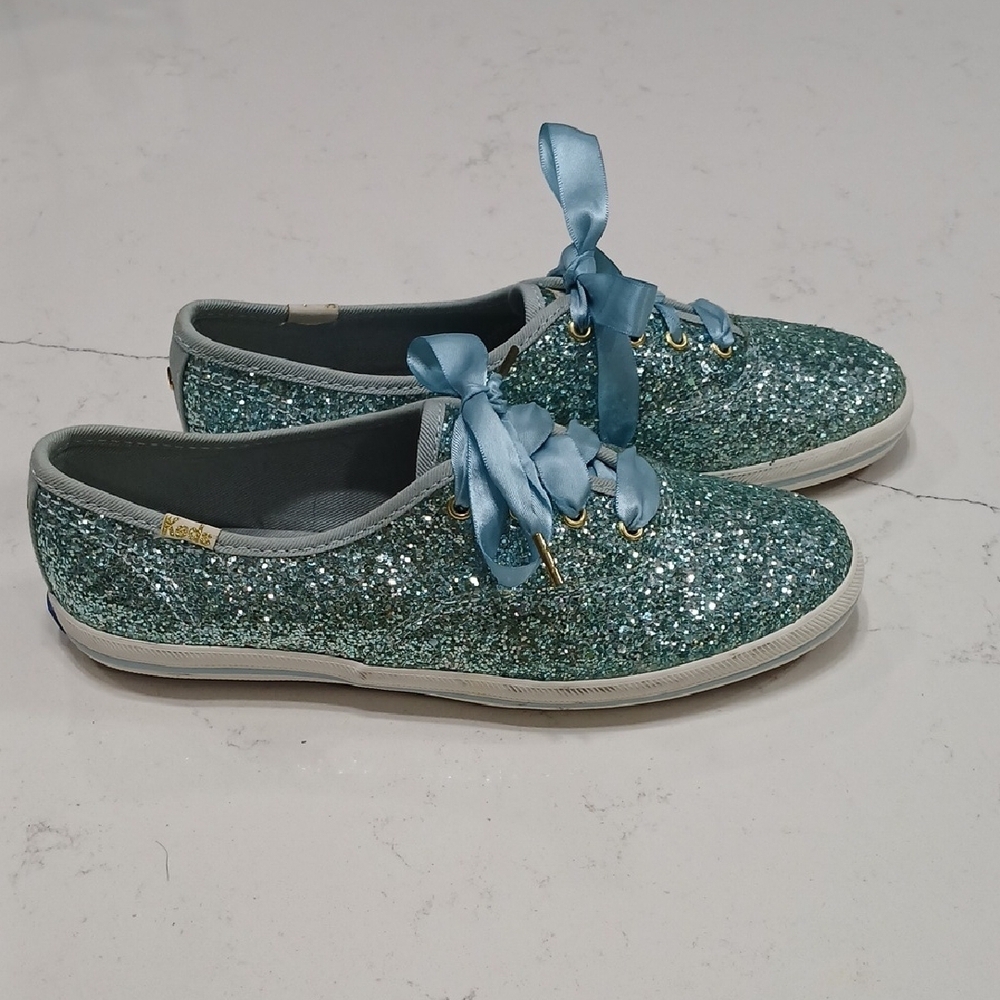 Keds Women's Glitter Sneakers - Blue